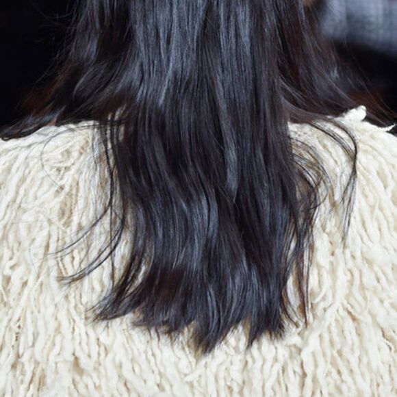 Ralph Lauren Ivory Hand Knit Wool Cashmere Shag Fringe Cardigan Vest - Picture 10 of 16